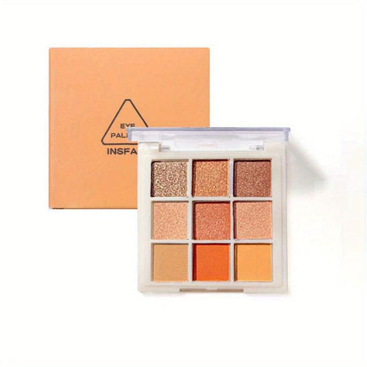 Matte 9 Eyeshadow Palette Nude Makeup Palette for Stage & Parties