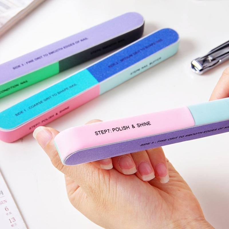 7 Sided Nail File Kit for Men - Sanding, Polishing, and Printing Fingernails