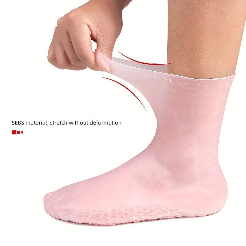 Moisturizing Silicone Gel Heel Socks Anti Slip Spa Aloe Socks