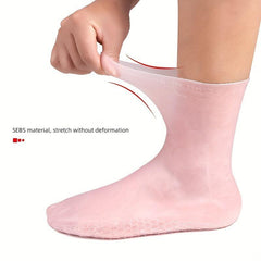 Moisturizing Silicone Gel Heel Socks Anti Slip Spa Aloe Socks