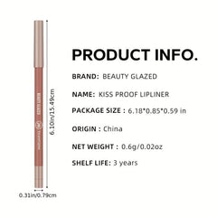 Waterproof Brown Lip Liner Long Lasting High Pigment Smooth Texture