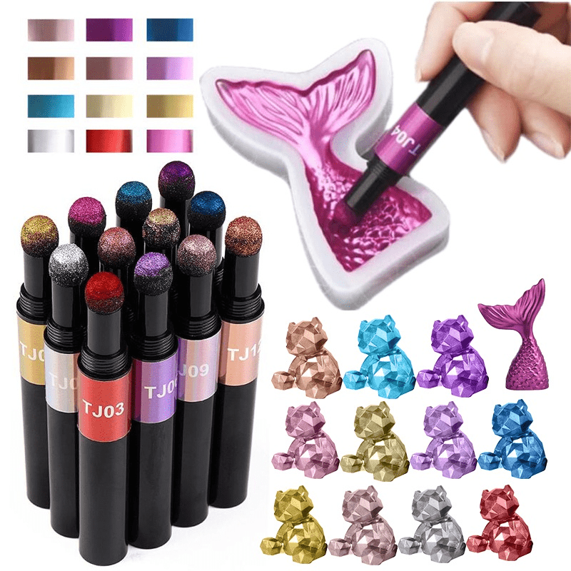 Magic Air Cushion Powder Pen Holographic Titanium Powder Chameleon Pigment
