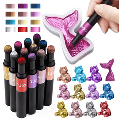 Magic Air Cushion Powder Pen Holographic Titanium Powder Chameleon Pigment