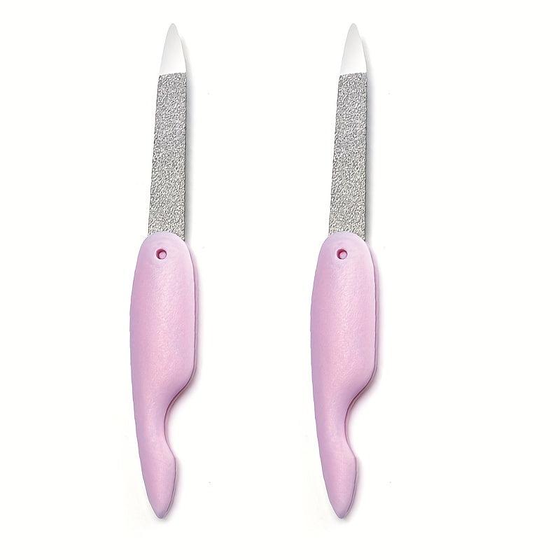 Stainless Steel Folding Nail File Double Sided Professional Tool