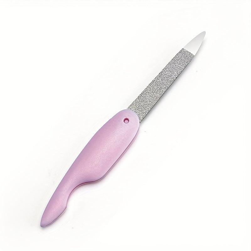 Stainless Steel Folding Nail File Double Sided Professional Tool