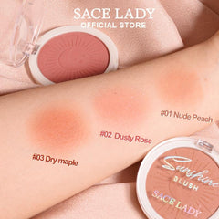 Shimmer Cheek Blush Makeup Natural Long Lasting Pigmented Powder Blush Glow Kit