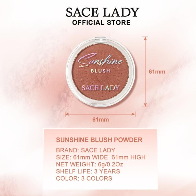 Shimmer Cheek Blush Makeup Natural Long Lasting Pigmented Powder Blush Glow Kit