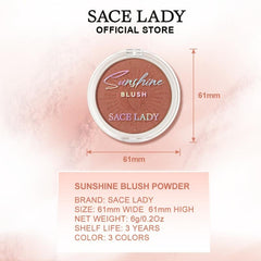 Shimmer Cheek Blush Makeup Natural Long Lasting Pigmented Powder Blush Glow Kit