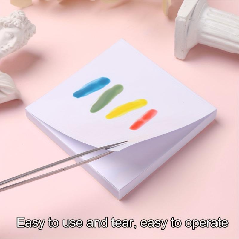 50Pcs Disposable Paper Waterproof Polish Tray Palette For Mixing Gel Painting