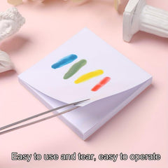 50Pcs Disposable Paper Waterproof Polish Tray Palette For Mixing Gel Painting