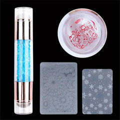 Silicone Nail Art Stamper for French Manicure DIY Nail Decor