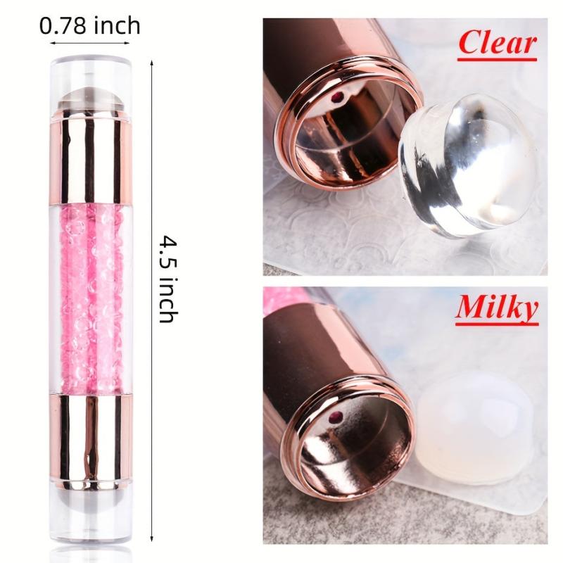 Silicone Nail Art Stamper for French Manicure DIY Nail Decor