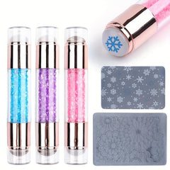 Silicone Nail Art Stamper for French Manicure DIY Nail Decor