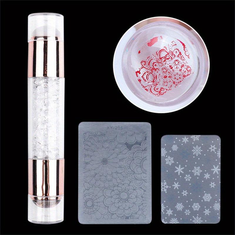 Silicone Nail Art Stamper for French Manicure DIY Nail Decor