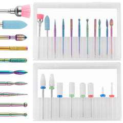 19Pcs Nail Art Set w/ Dead Skin Remover Tool Nail Machine Accessories