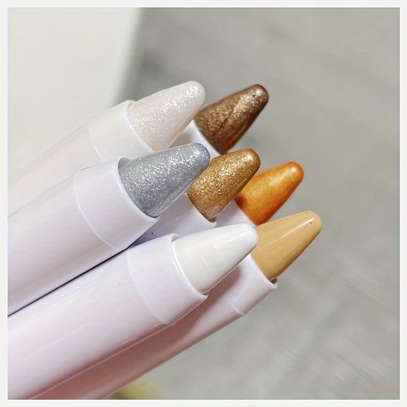 Long Lasting Pearly Highlighter Eyeshadow Pen for Brightening Eyes