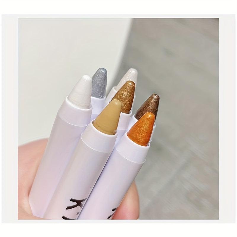 Long Lasting Pearly Highlighter Eyeshadow Pen for Brightening Eyes