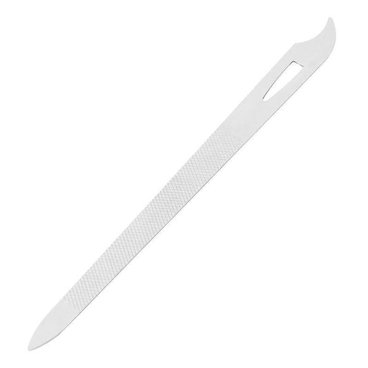 Stainless Steel Nail File Double Sided Buffer Manicure Nail Art Curved Tip