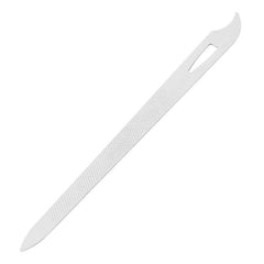 Stainless Steel Nail File Double Sided Buffer Manicure Nail Art Curved Tip
