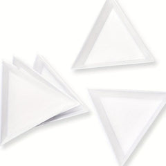 5 Pcs Nail Arts Spots Drill Tool Triangle Plate Jewelry Box