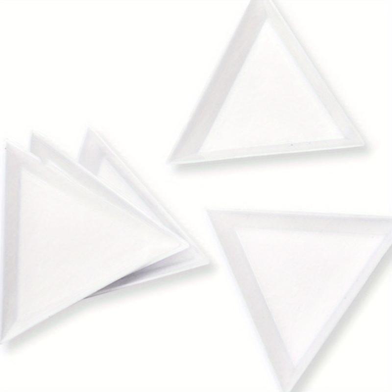 5 Pcs Nail Arts Spots Drill Tool Triangle Plate Jewelry Box