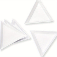5 Pcs Nail Arts Spots Drill Tool Triangle Plate Jewelry Box