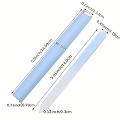 3 Pcs Glass Nail File Fingernail Files For Natural Nail Professional Manicure