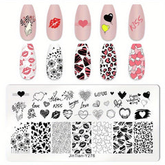 Stainless Steel Nail Stamping Plates Image Stamp Template Nail Art Decoration