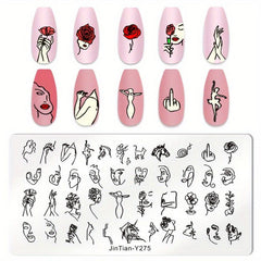 Stainless Steel Nail Stamping Plates Image Stamp Template Nail Art Decoration