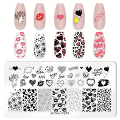 Stainless Steel Nail Stamping Plates Image Stamp Template Nail Art Decoration