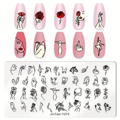 Stainless Steel Nail Stamping Plates Image Stamp Template Nail Art Decoration