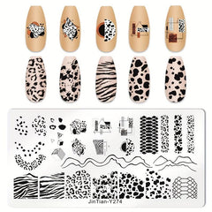 Stainless Steel Nail Stamping Plates Image Stamp Template Nail Art Decoration