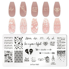 Unicorn Flower Animal Nail Art Stamping Plates Set of 12