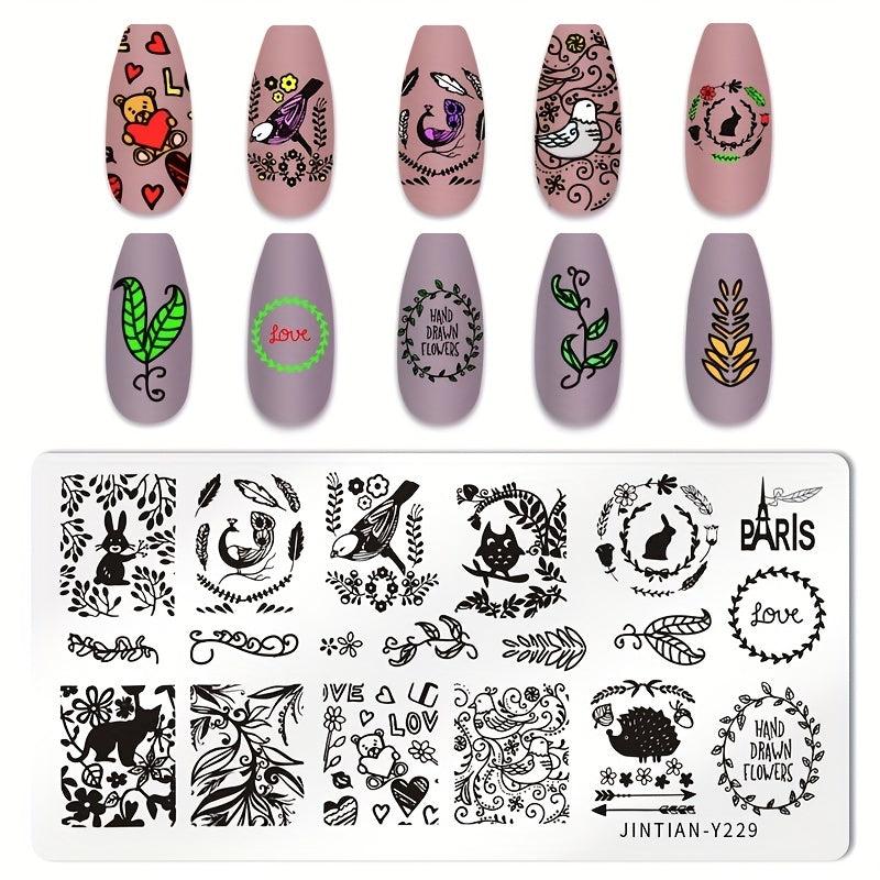 Stainless Steel Nail Stamping Plates for Creative Nail Art