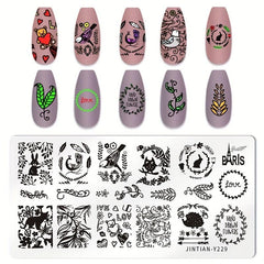 Stainless Steel Nail Stamping Plates for Creative Nail Art