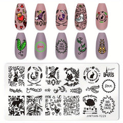 Stainless Steel Nail Stamping Plates for Creative Nail Art