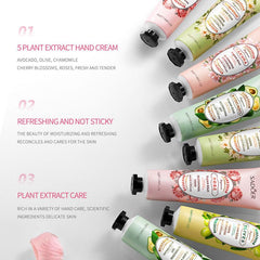 10 Pack Hand Cream Set - Flower Fruit Fragrance - Dry Hand Moisturizing Lotion
