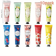 10 Pack Hand Cream Set - Flower Fruit Fragrance - Dry Hand Moisturizing Lotion