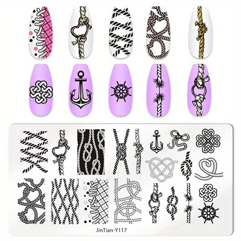 Stainless Steel Nail Stamping Plates Image Stamp Template Nail Art Decoration