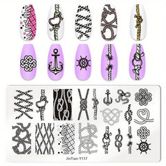 Stainless Steel Nail Stamping Plates Image Stamp Template Nail Art Decoration