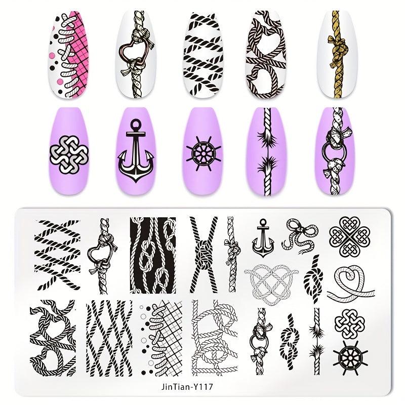Stainless Steel Nail Stamping Plates Image Stamp Template Nail Art Decoration