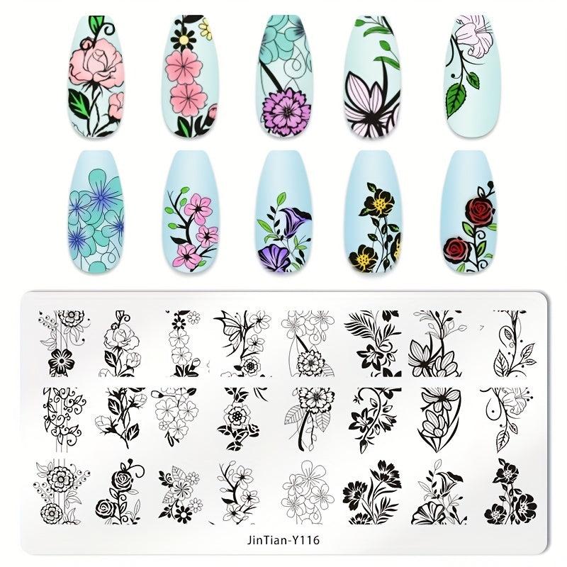 Stainless Steel Nail Stamping Plates Image Stamp Template Nail Art Decoration
