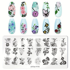 Stainless Steel Nail Stamping Plates Image Stamp Template Nail Art Decoration