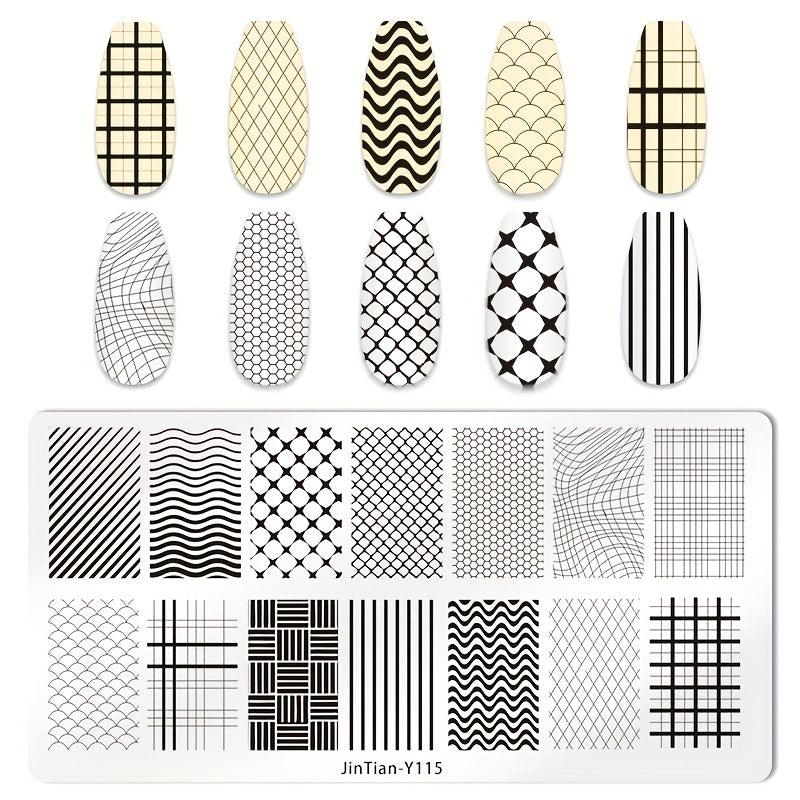 Stainless Steel Nail Stamping Plates Image Stamp Template Nail Art Decoration