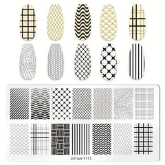 Stainless Steel Nail Stamping Plates Image Stamp Template Nail Art Decoration