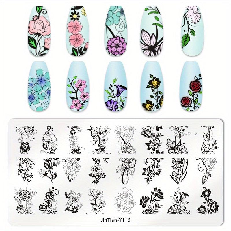 Stainless Steel Nail Stamping Plates Image Stamp Template Nail Art Decoration