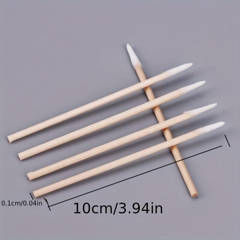 100pcs Double Precision Cotton Swabs Paper Stick