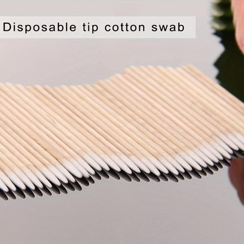 100pcs Double Precision Cotton Swabs Paper Stick