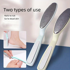 Portable Foot File with Brush for Smooth Feet - Callus Remover Dead Skin Scraper