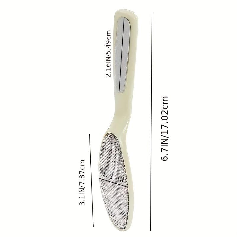 Portable Foot File with Brush for Smooth Feet - Callus Remover Dead Skin Scraper